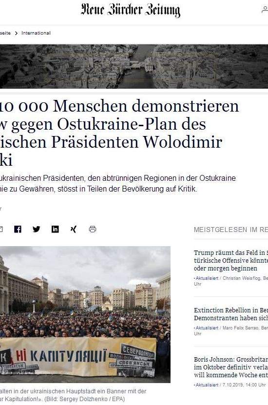 Мир в Украине и «Движение сопротивления капитуляции» – какими их видят иностранцы